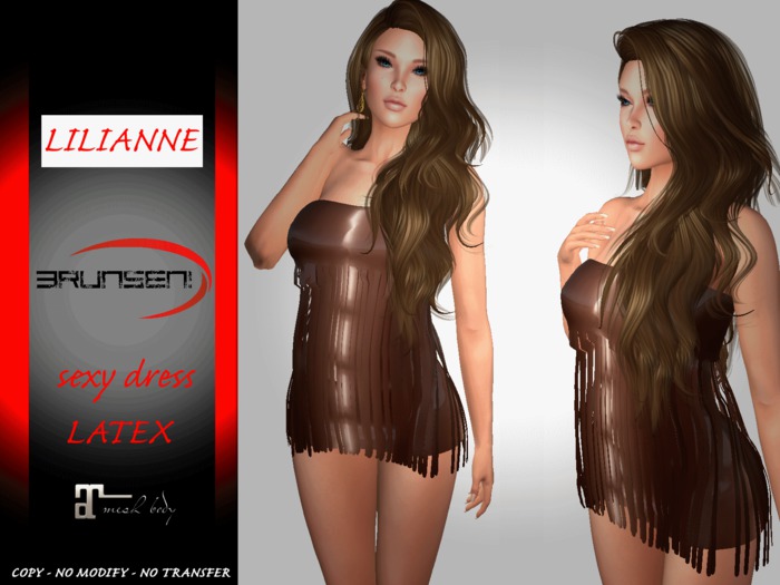 Brunsen! Lilianne Sexy Dress Maitreya Latex Chocolate