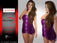 Brunsen! Lilianne Sexy Dress Maitreya Latex Purple