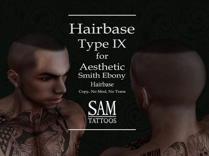[SAM TATTOOS] HAIRBASE SMITH EBONY TYPE IX AESTHETIC