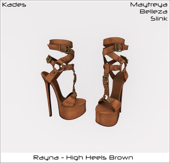 Kades - Rayna - High Heels Brown