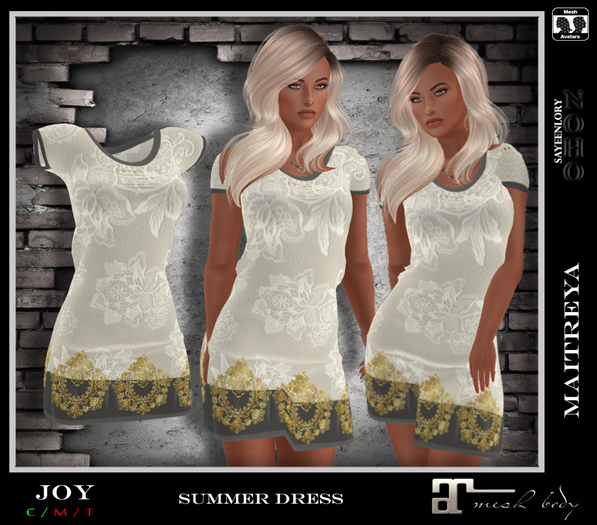 [NOHO] Joy Mesh Dress [Maitreya box] - creme