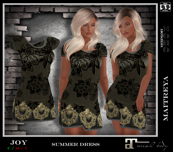 [NOHO] Joy Mesh Dress [Maitreya box] - black
