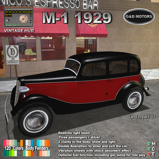 G&D MOTORS M-1 1929