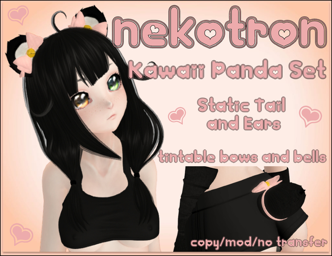 [Nekotron] Kawaii Panda Set