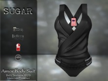 :-:SUGAR:-: Amor Body Suit - {STRIPED PANEL}  *Add Me*