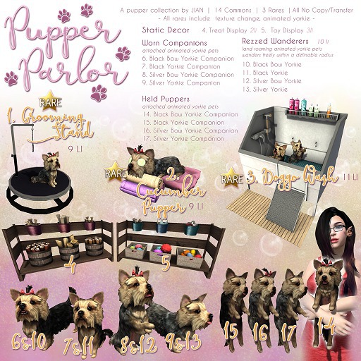JIAN Pupper Parlor 4. Treat Display BOX