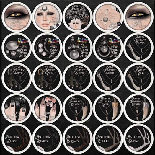 Second Life Marketplace - :[P]:- Daemonus Gatcha:// Bare Antlers Algae