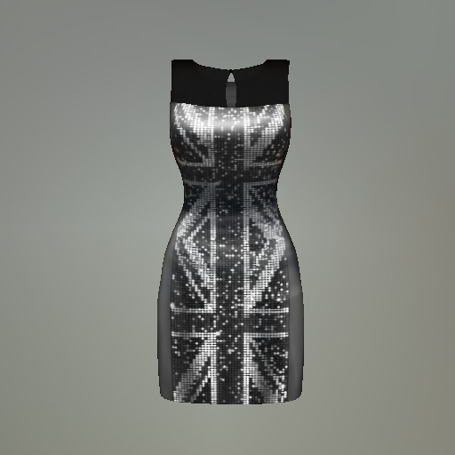 Chiaroscuro Union Jack Mesh Dress box