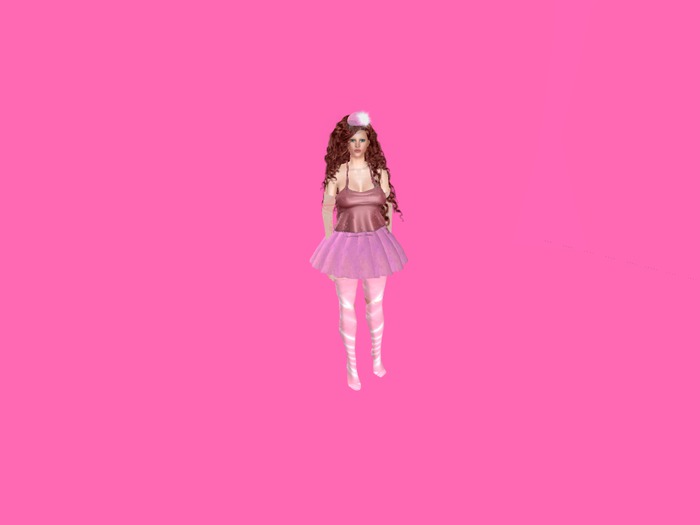Gabrielle pink skirt outfit with boot and hat