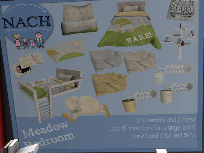 NACH Meadow Lamp White Hearts