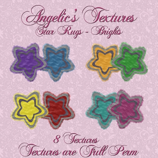 [Angelic's Textures] Star Rugs Brights