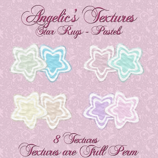 [Angelic's Textures] Star Rugs Pastels