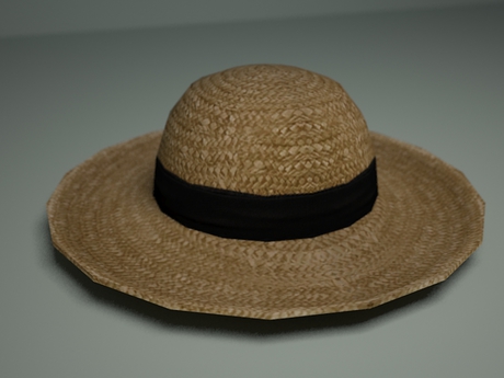 Marketplace - Straw hat (black band 