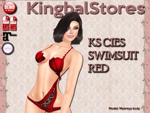 KS CIES SWIMSUIT RED
