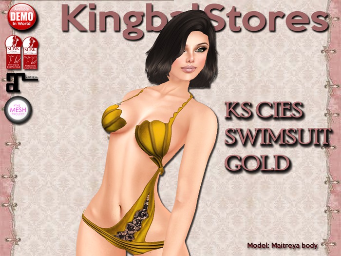 150 KS CIES SWIMSUIT GOLD