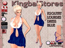 150 KS OUTFIT LOURDES DRESS BLUE