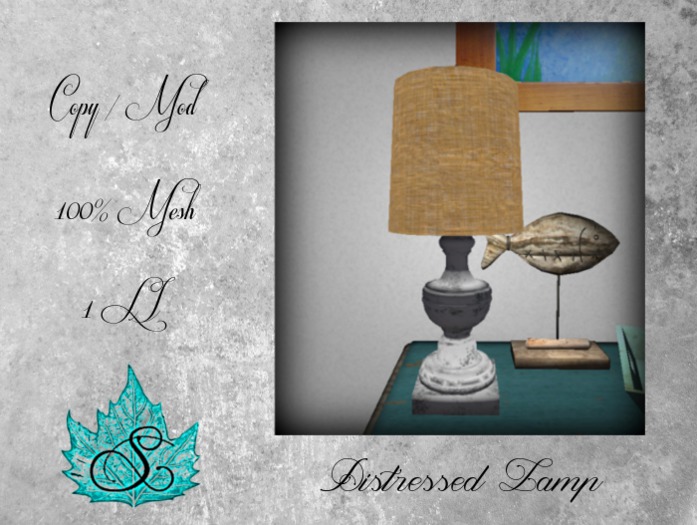 Distressed Lamp - Boxed