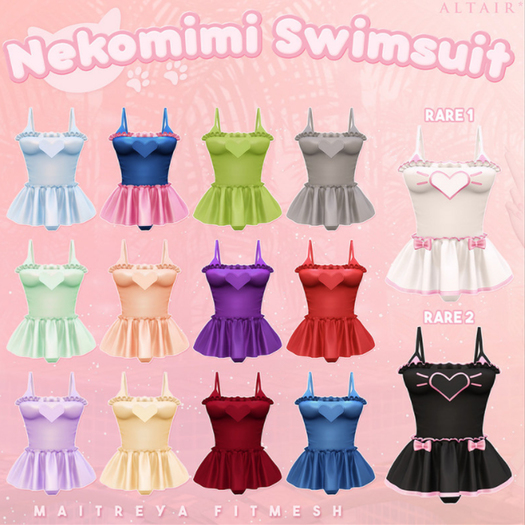 ALTAIR* nekomimi swimsuit .mint.