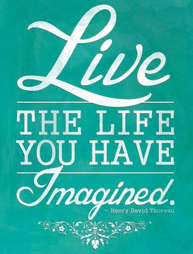 Live Life as Imagined