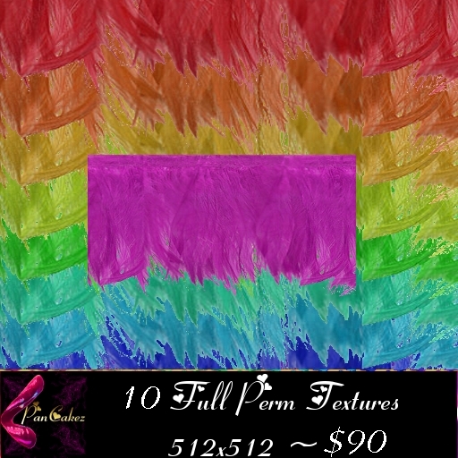 *PanCakez* Feather Fringe Textures - Set 1