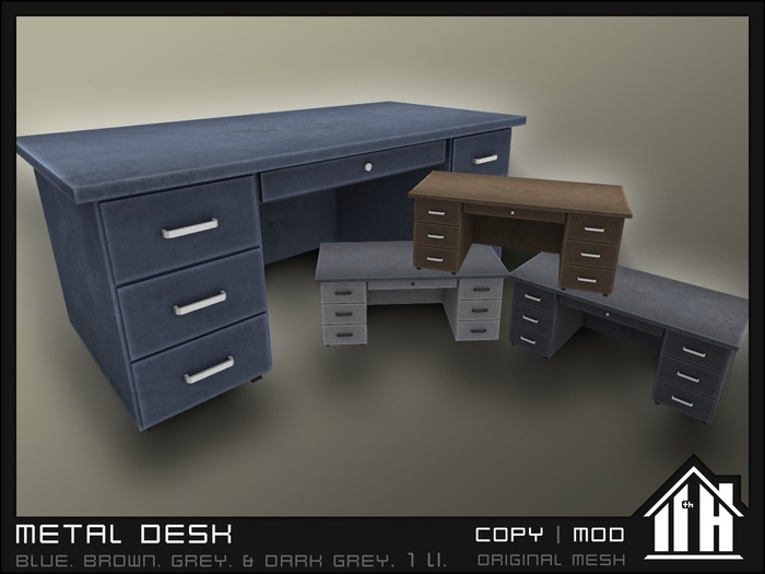 11th House - Metal Desk