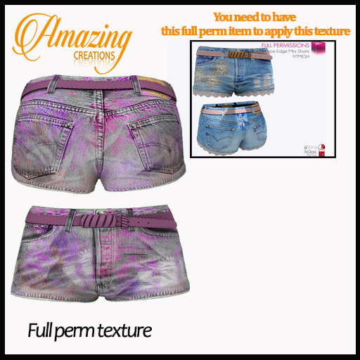 AmAzIng CrEaTiOnS Full perm Texture Shorts-Ripped & Classic-2