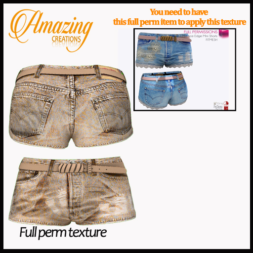 AmAzIng CrEaTiOnS Full perm Texture Shorts-Ripped & Classic-5