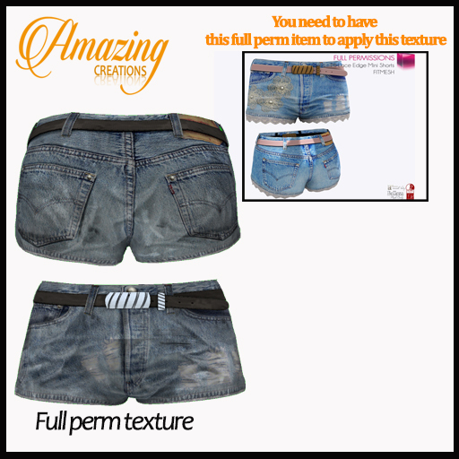 AmAzIng CrEaTiOnS Full perm Texture Shorts-Ripped & Classic-15