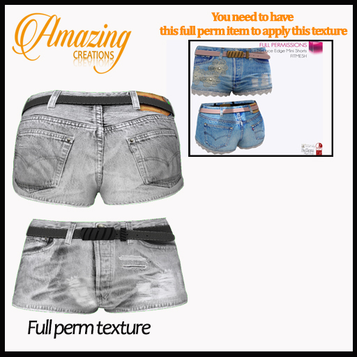 AmAzIng CrEaTiOnS Full perm Texture Shorts-Ripped & Classic-17