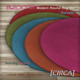[CIRCA] - "BLOOM" - Modern Round Rug Set - Velvets