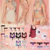 {le fil casse} Adriana Rigged Garter Maitreya Purple
