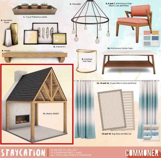 [Commoner] Staycation / Shelter - RARE