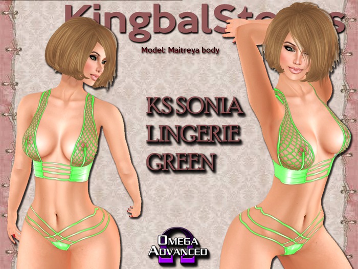 100 KS SONIA LINGERIE GREEN