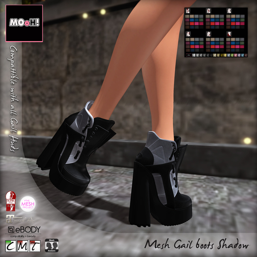 MOoH! Demo Gail boots Shadow (Add)