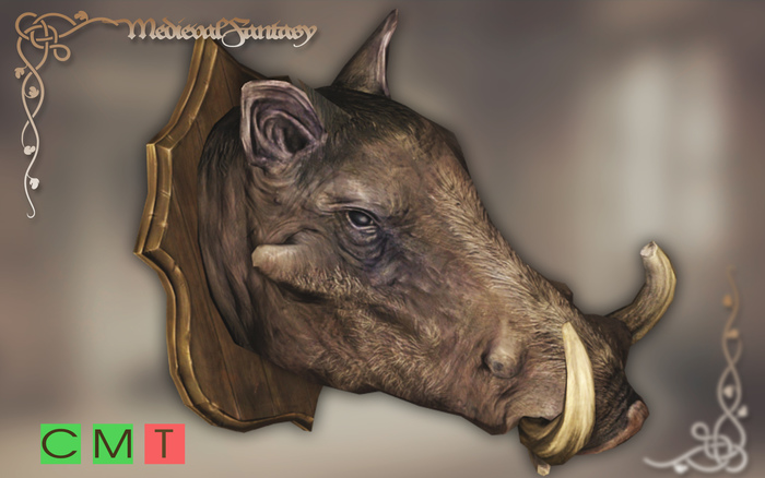 [MF] Mesh boar head trophy (boxed)