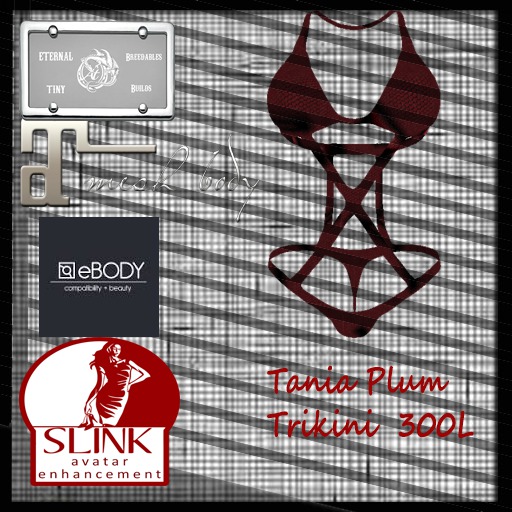 Tania Plum Trikini By Eternal Breedables & Tiny Builds