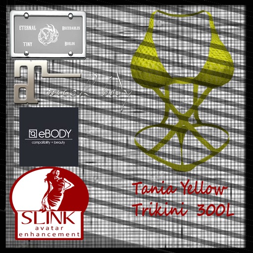 Tania Yellow Trikini By Eternal Breedables & Tiny Builds