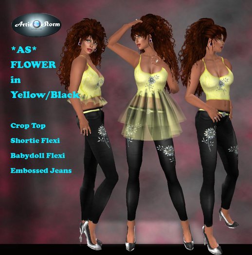 *AS* Flower Yellow/black