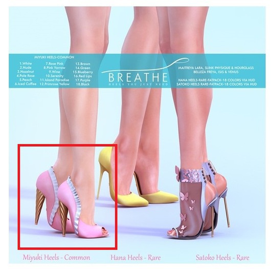 [BREATHE]-Miyuki Heels-Maitreya-Serenity