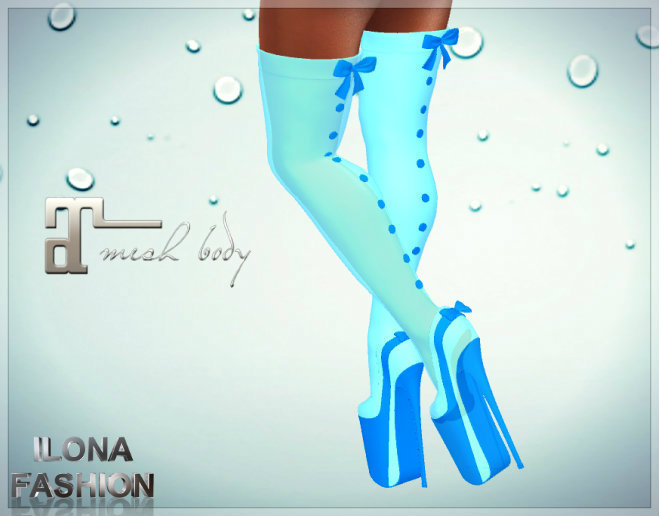 *ILONA fashion* BLUE SOCK AND SHOE  Maitreya