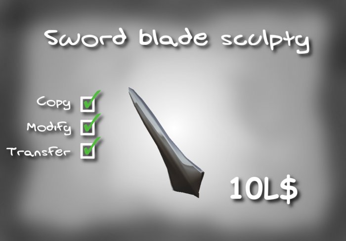 Sword blade sculpty