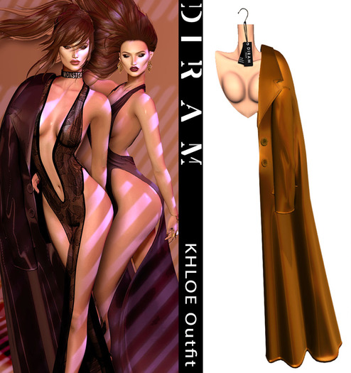 - D I R A M - KHLOE Shoulders Coat - Moutarde