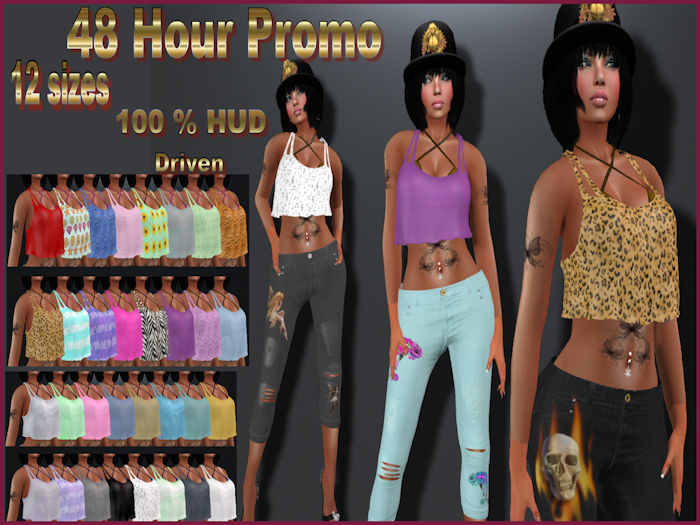 17 Loh Crop Tee Top with Bikin