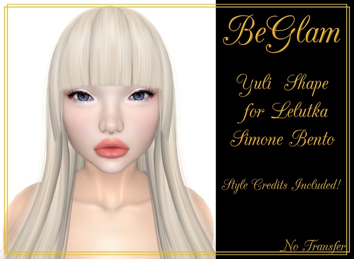 BeGlam ~ Yuli Lelutka Simone Shape