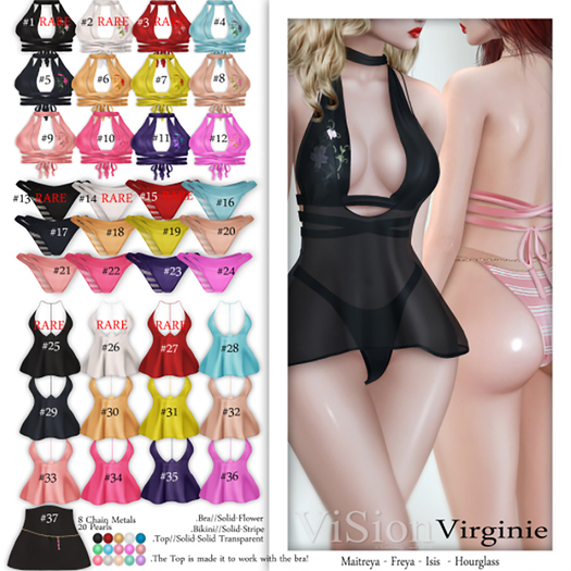 #26{ViSion} / Virginie Top - Hourglass White RARE