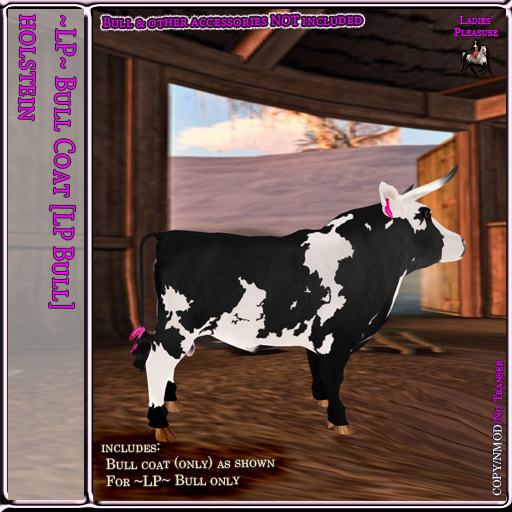 ~LP~ Coat Texture  [LPBull] BOXED holstein