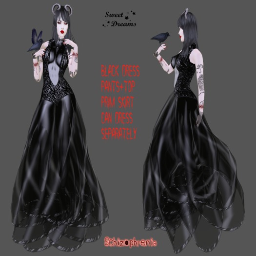 SCHIZOPHRENIA - BLACK DRESS / PRIM SKIRT