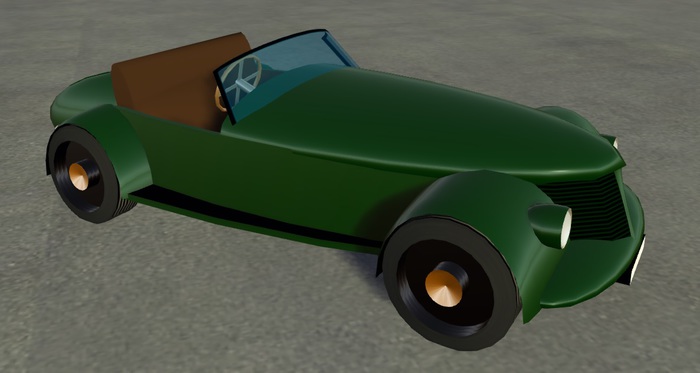 Finesmith Sportster 2 RHD - British racing green / black wheels