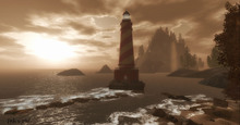 Ardent Artworks- Lighthouse on the Beach (boxed)