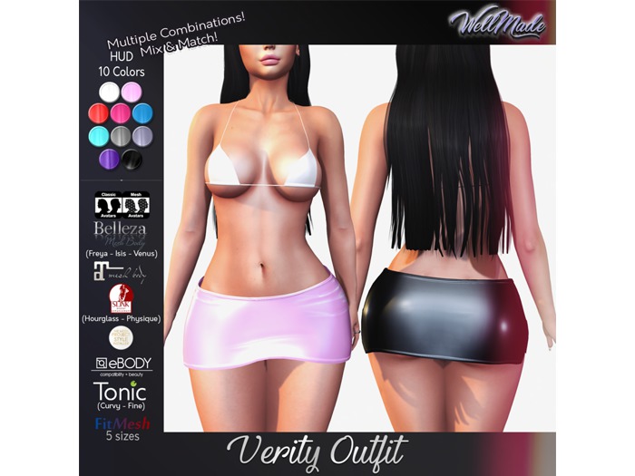 [WellMade] Verity Outfit - HUD Colors